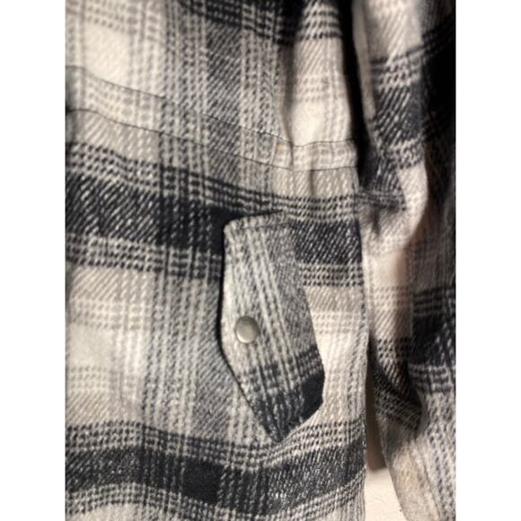 Mossimo women's plaid white and blackjackets size L - Picture 2 of 10